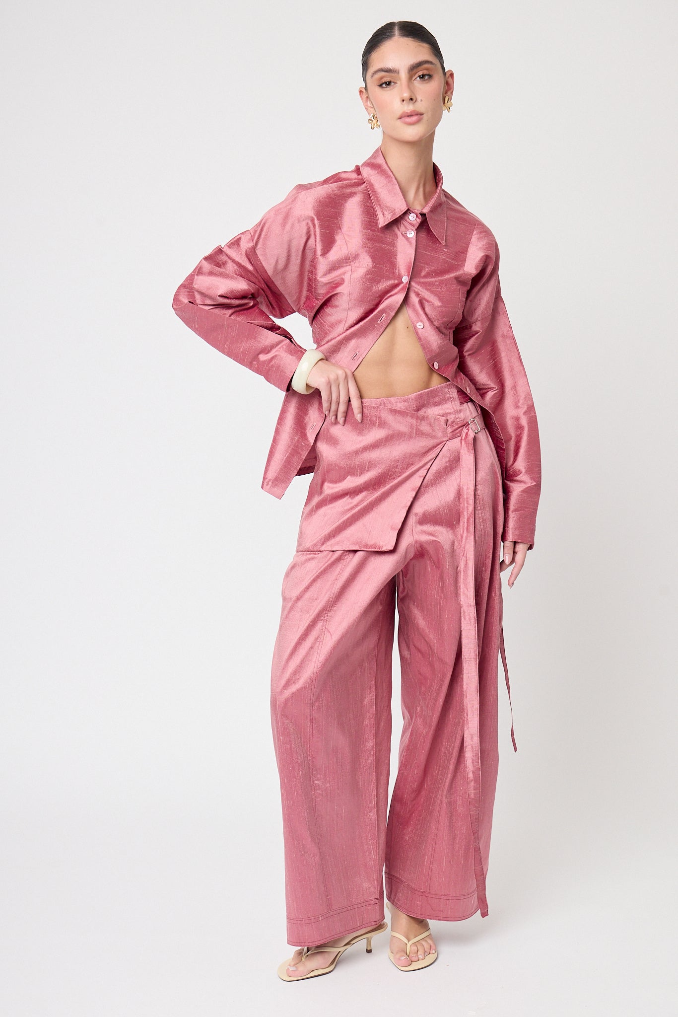 Pantalón Iris de Seda con Faldón Ajustable